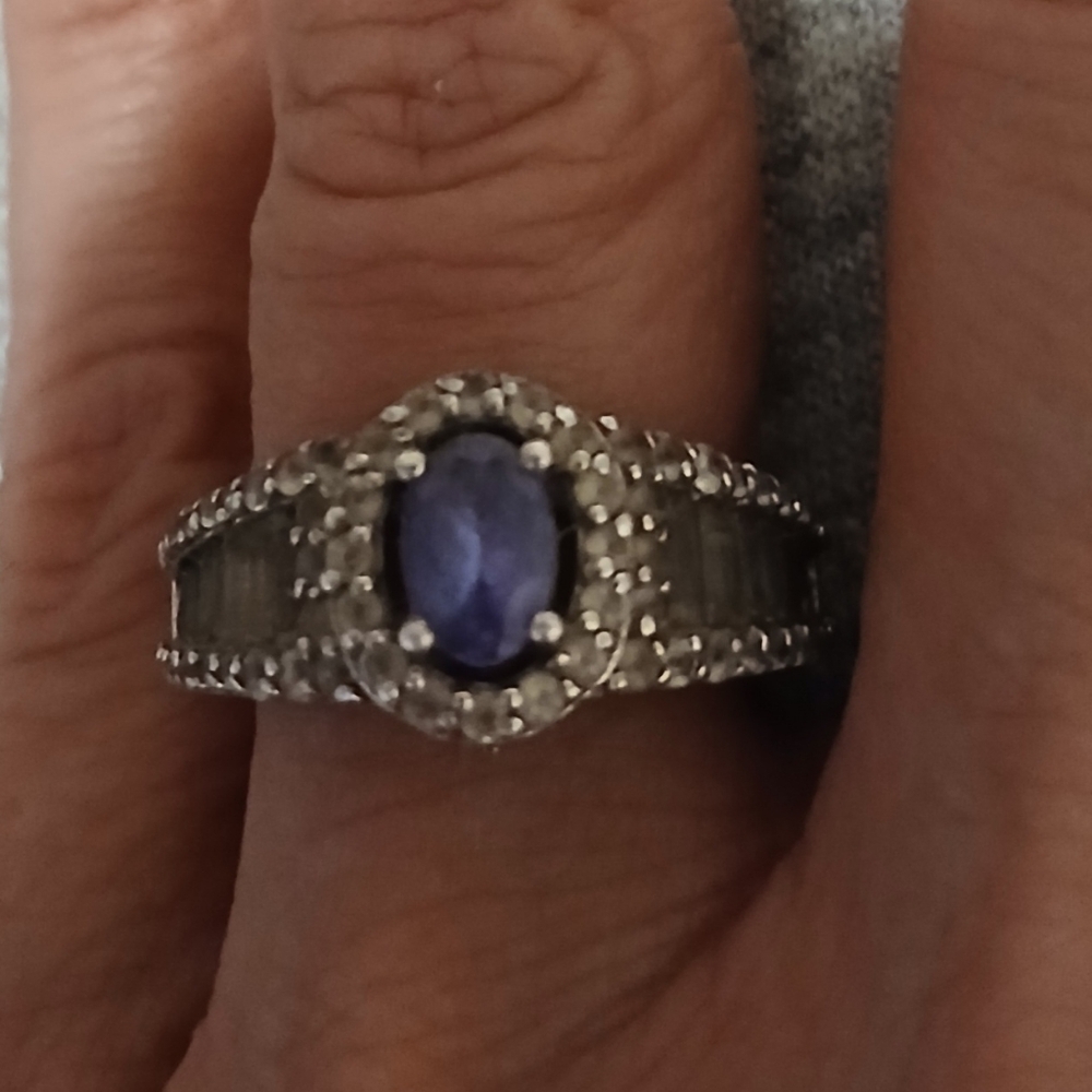 Genuine Tanzanite Ring Tripple A - Picture 12 of 12